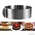 EDOBLUE Cake Mold Stainless Steel Mousse Cake Rings 6 to12 Inch Adjustable Cake Mousse Mould Cake Baking Cake Decor Mold Ring - B077GT9FFS